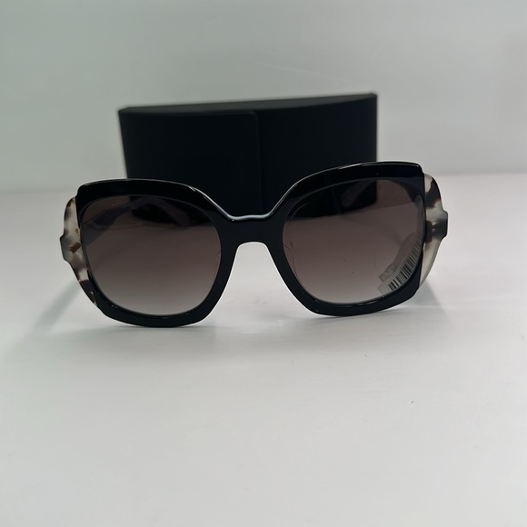 New Authentic Prada PR 16US HERITAGE KHR0A7 Black Azure / Spotted Brown - Picture 3 of 15